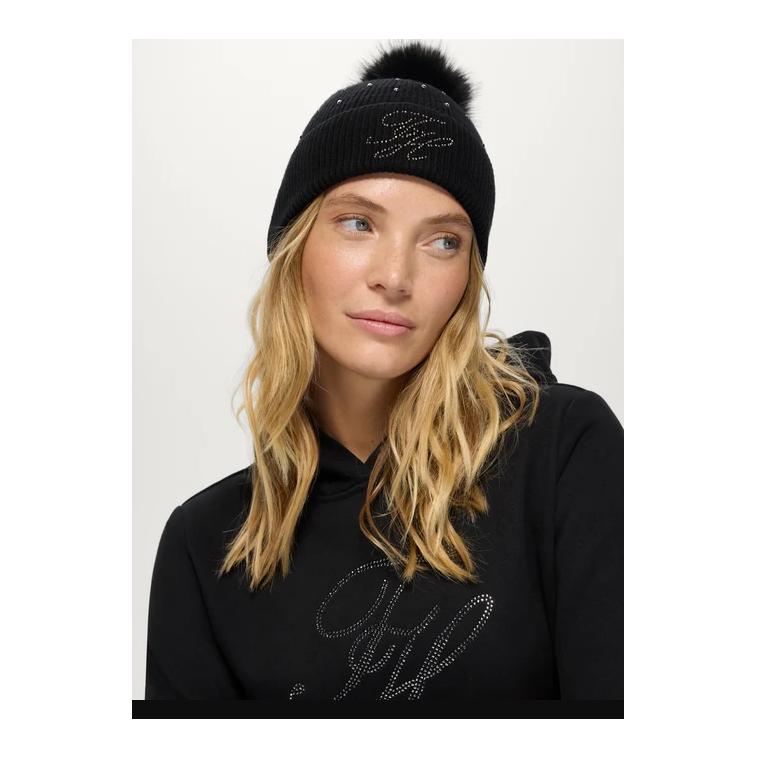 Tommy Hilfiger Equestrian 2x Bonnet à pompon avec strass femme Daly