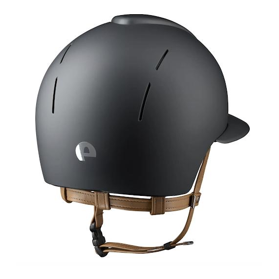 KEP Casque d'équitation Smart Nova Polo - mat / jugulaire beige