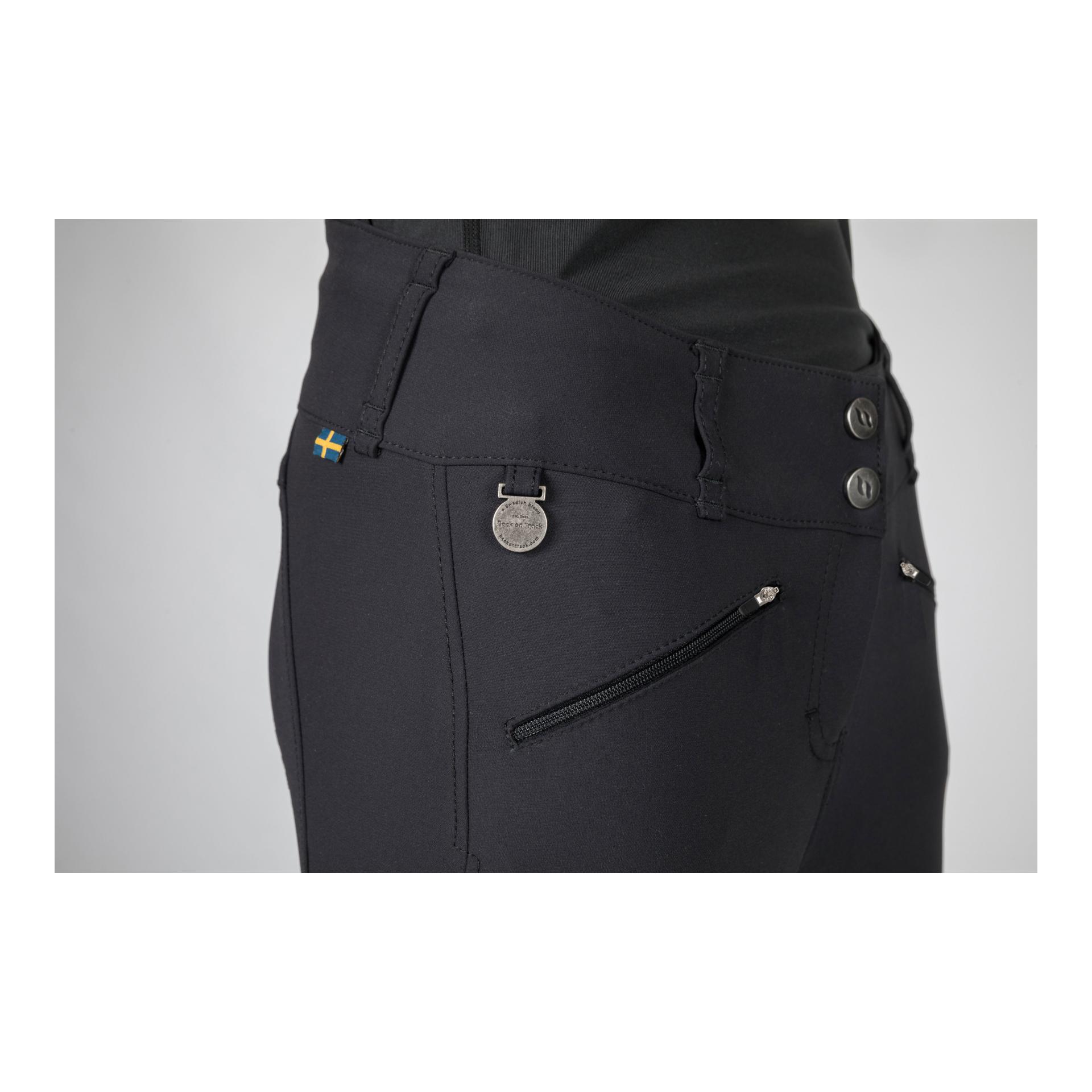 Back on Track Pantalon d'équitation Katie pour femmes à fond intégral - noir