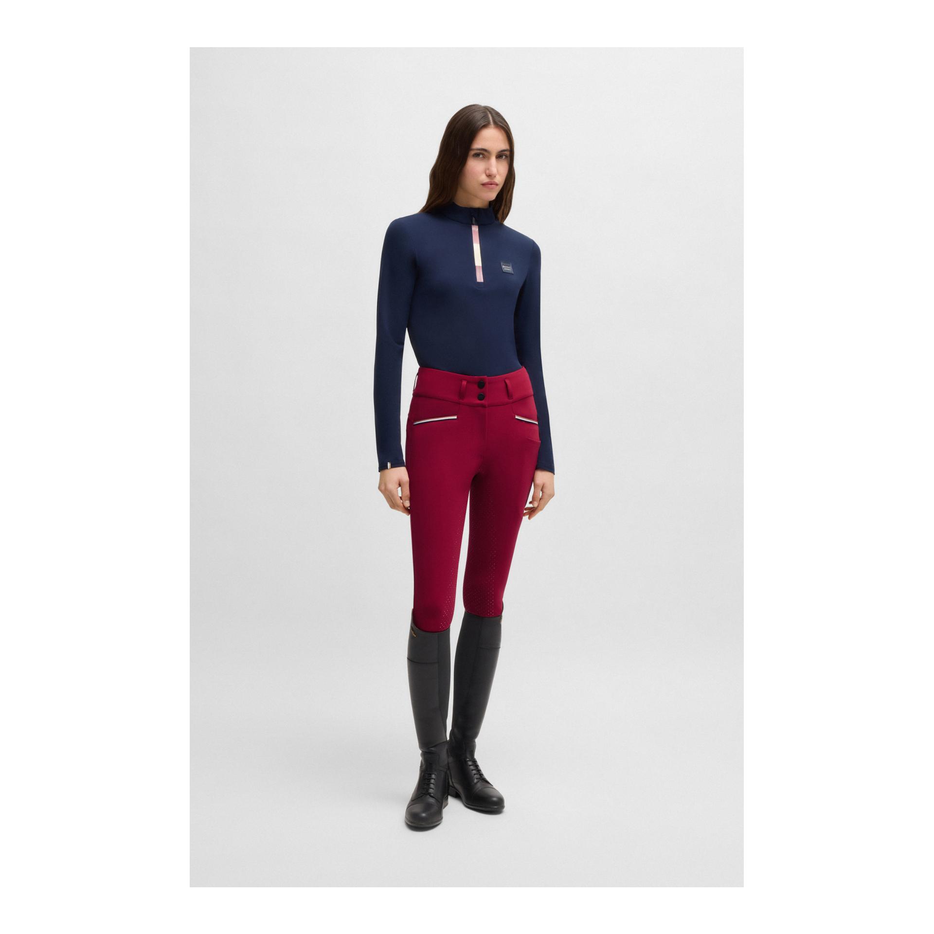 BOSS Equestrian Culotte d'équitation Hailey taille haute à fond intégral