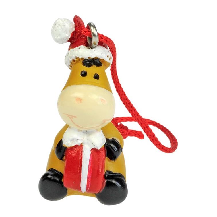 happyROSS Décorations de Noël "cheval" en polyrésine, jeu de 6