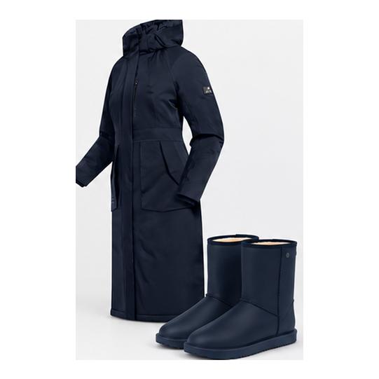 Waldhausen Winterreitmantel Opal und Bootie Rainless