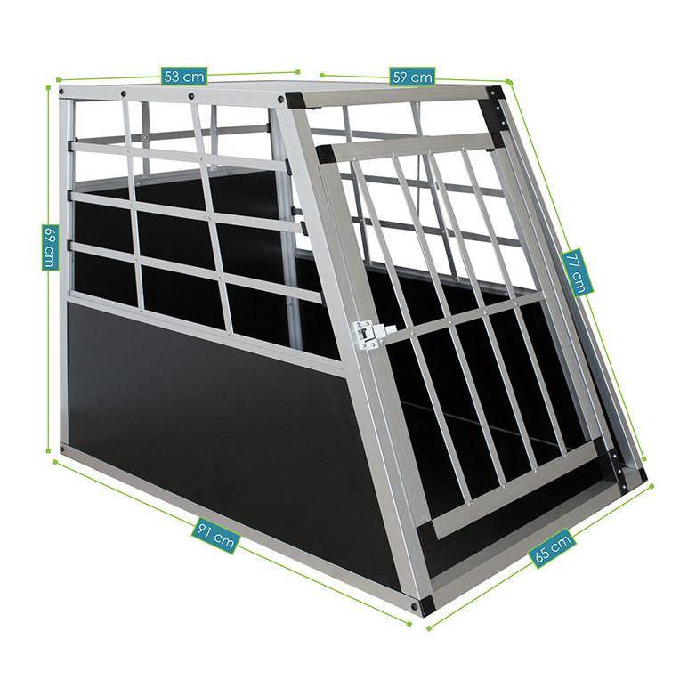 Hauptner Caisse de transport pour chiens en aluminium taille L