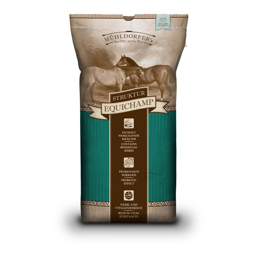 Mühldorfer Pferdefutter Struktur Equichamp