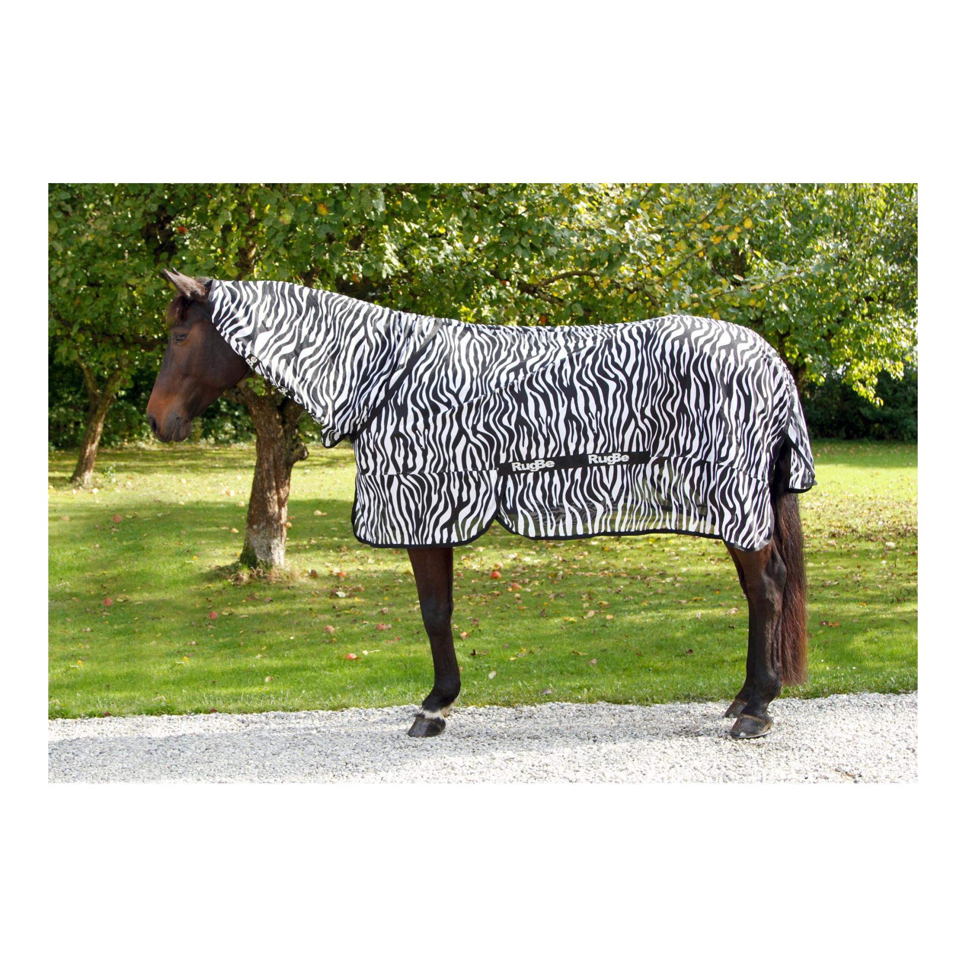RugBe Fliegen- und Ekzemerdecke Zebra mit Halsteil