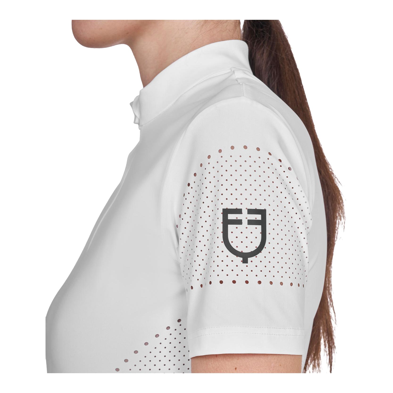 Equestro T-shirt d'entraînement perforé à manches courtes pour femme