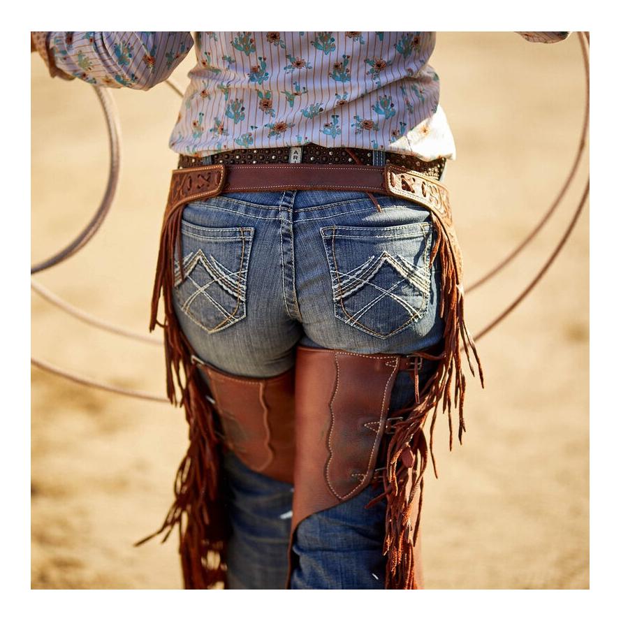 Ariat Jeans Mid Rise Whipstitch Boot Cut