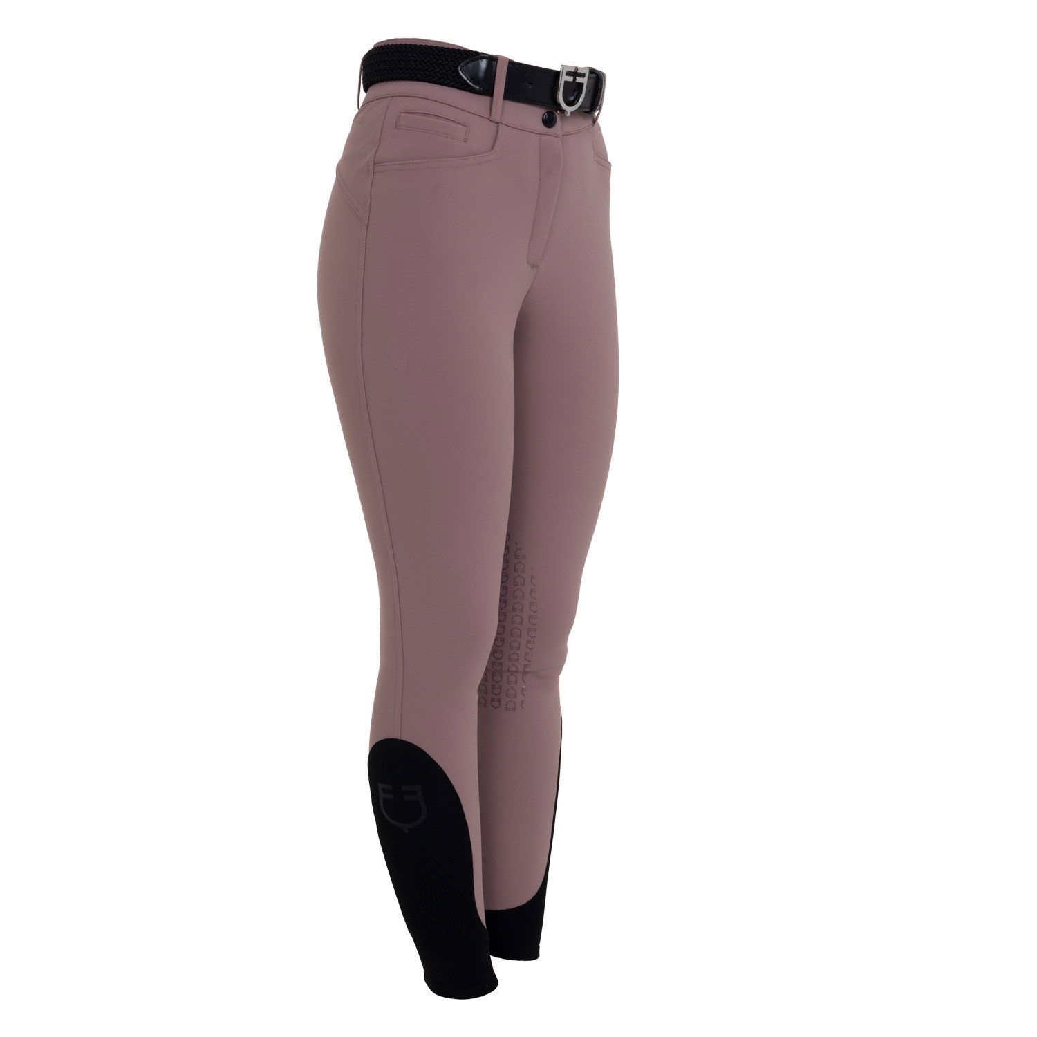 Equestro Pantalon d'équitation taille haute grip genoux femme