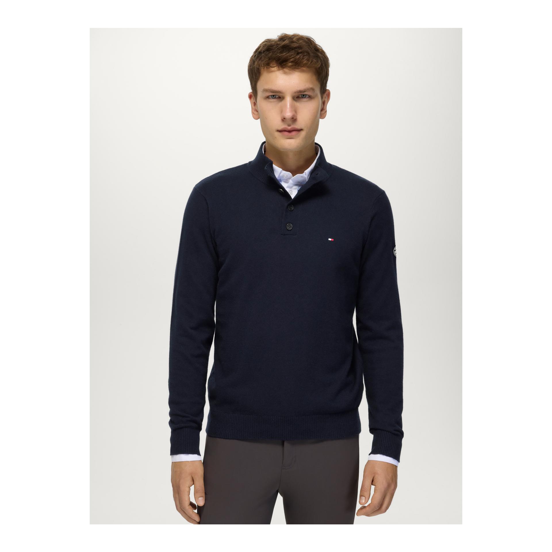 Tommy Hilfiger Equestrian Pull homme à boutons 1/4 Scott