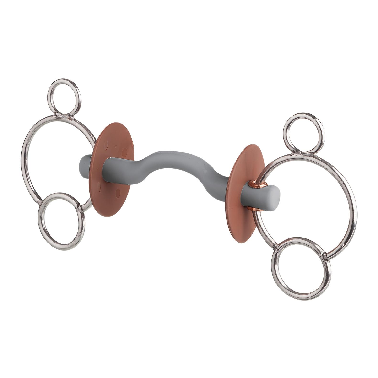 Beris Gebisse 3-Ring Gebiss, Zungenbogenstange soft