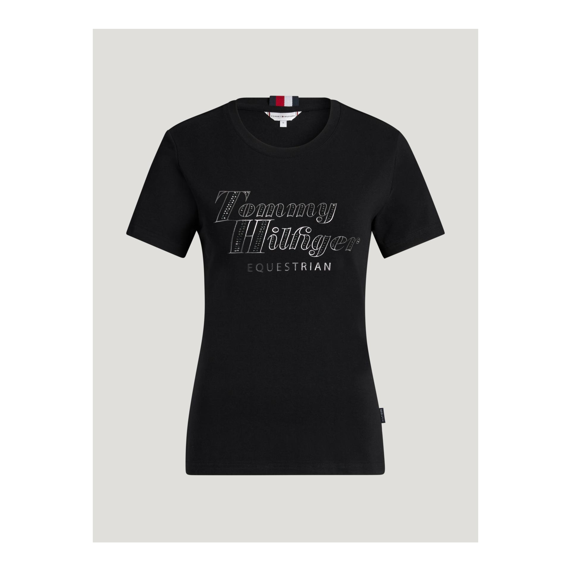 Tommy Hilfiger Equestrian T-shirt à strass Malibu pour femme