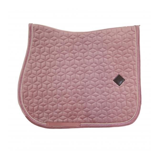 Kentucky Schabracke Velvet Samt - altrosa