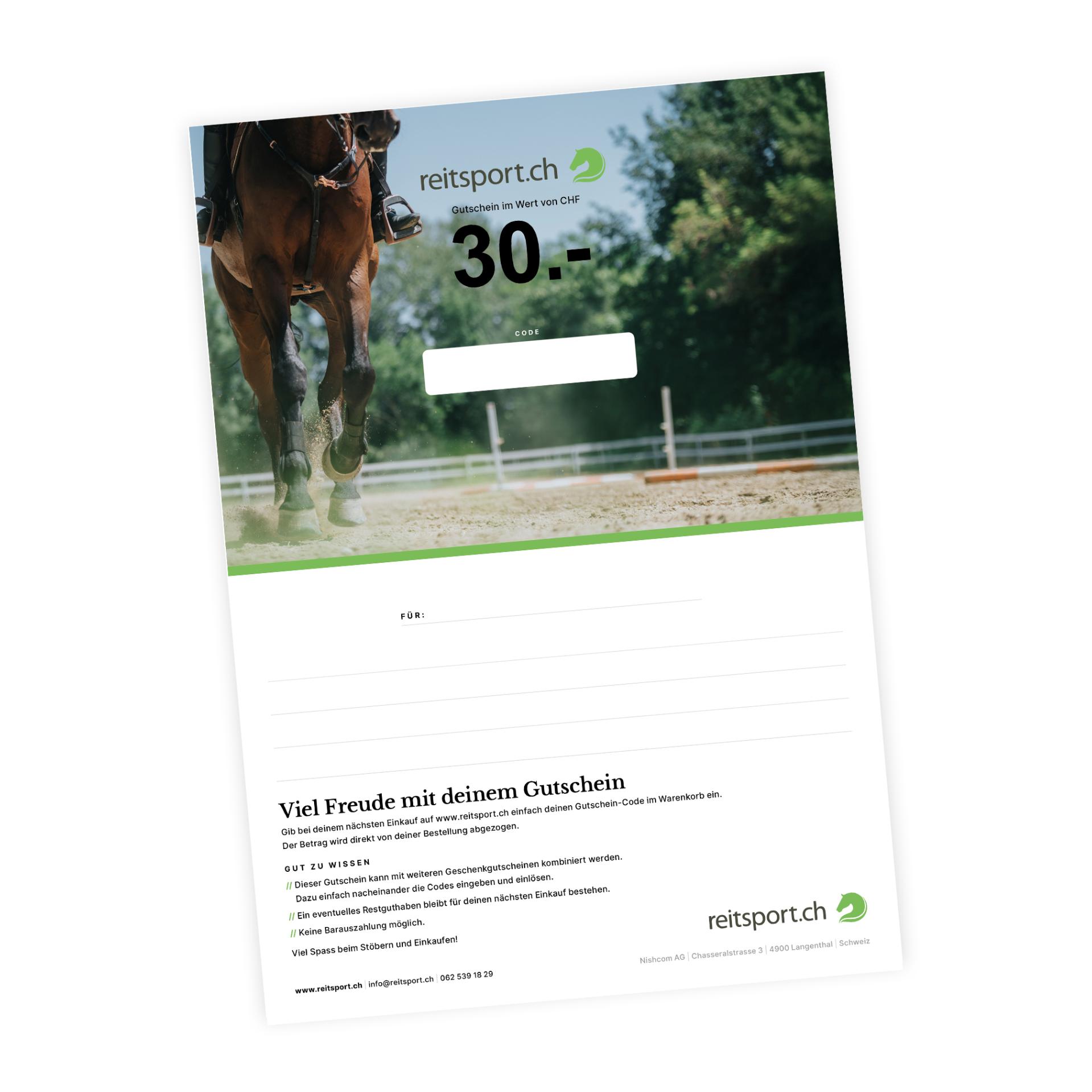 reitsport.ch PDF Gutschein reitsport.ch