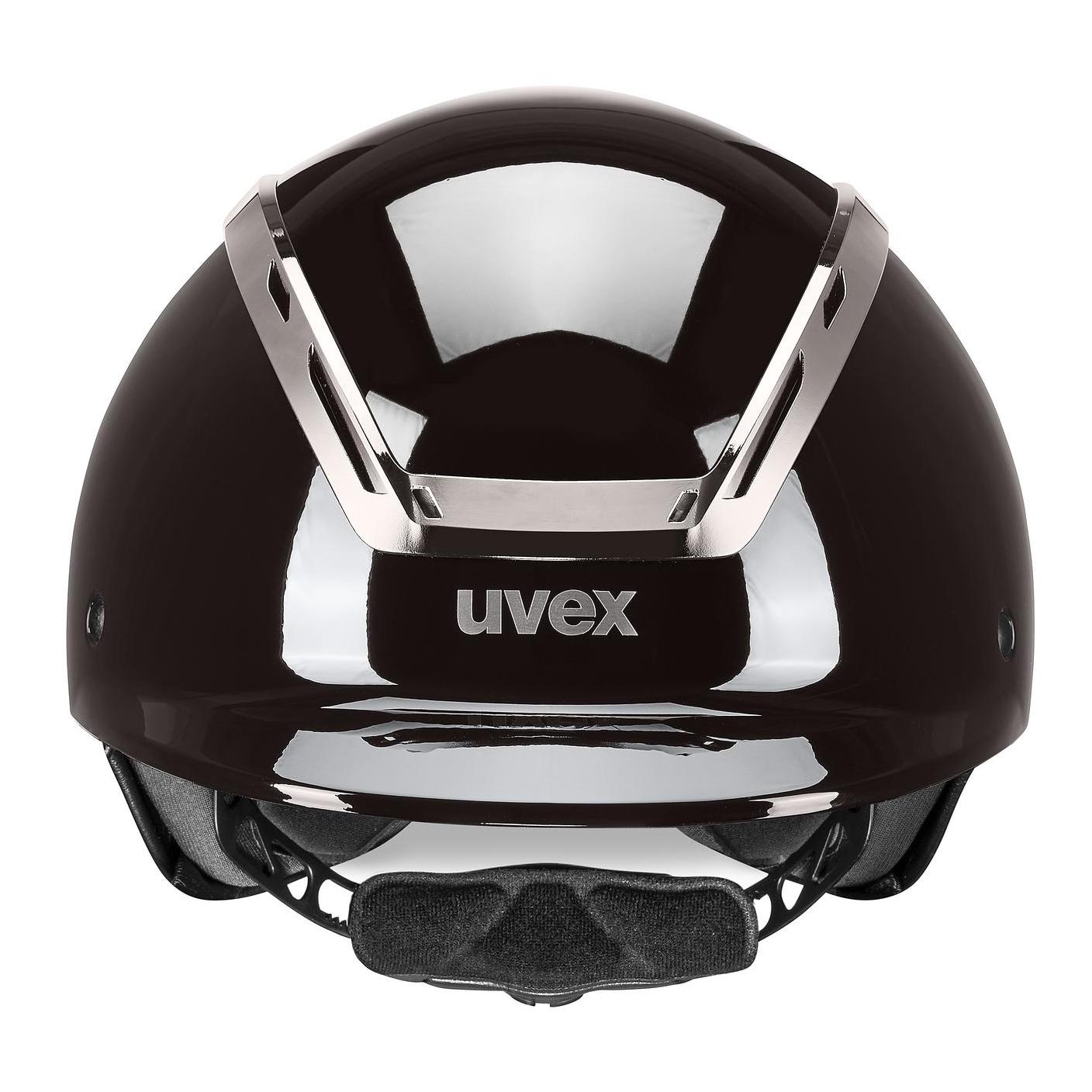 Uvex Reithelm Exxeed Shiny Chrome