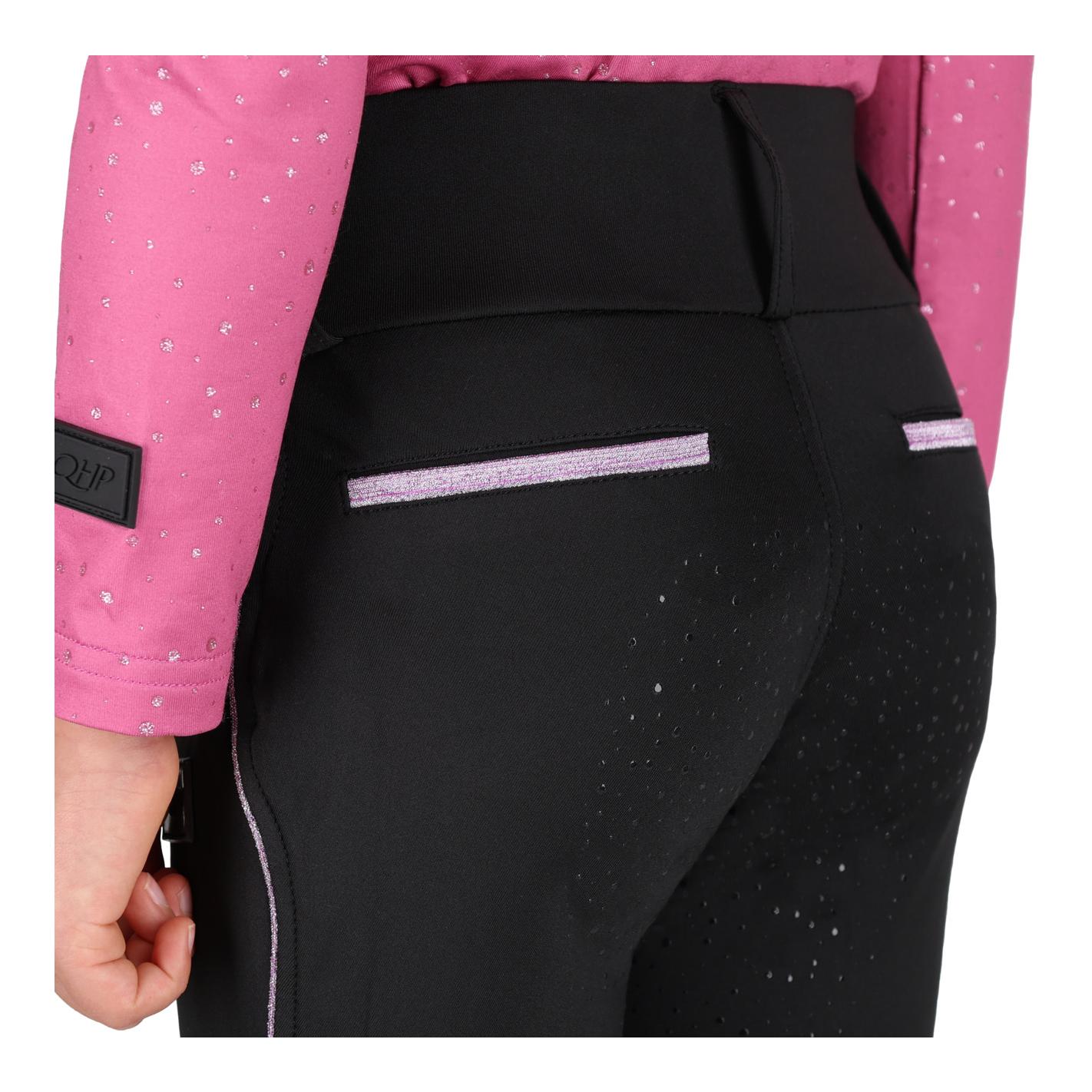 QHP Leggings d'équitation junior Isalyn fond intégral