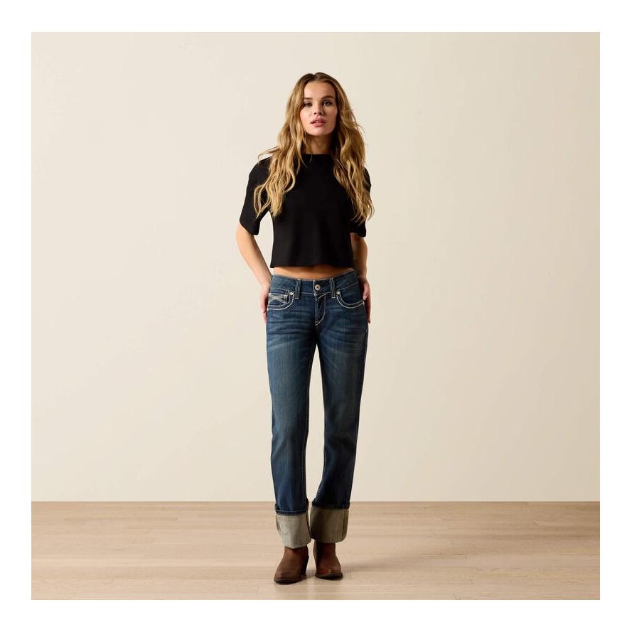 Ariat Jeans R.E.A.L. Mid Rise Stretch Ivy Stackable Straight Leg