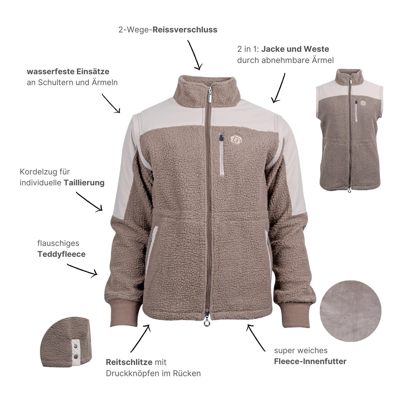 Marengo Veste en polaire teddy SoSoft 2in1 | Veste & Gilet