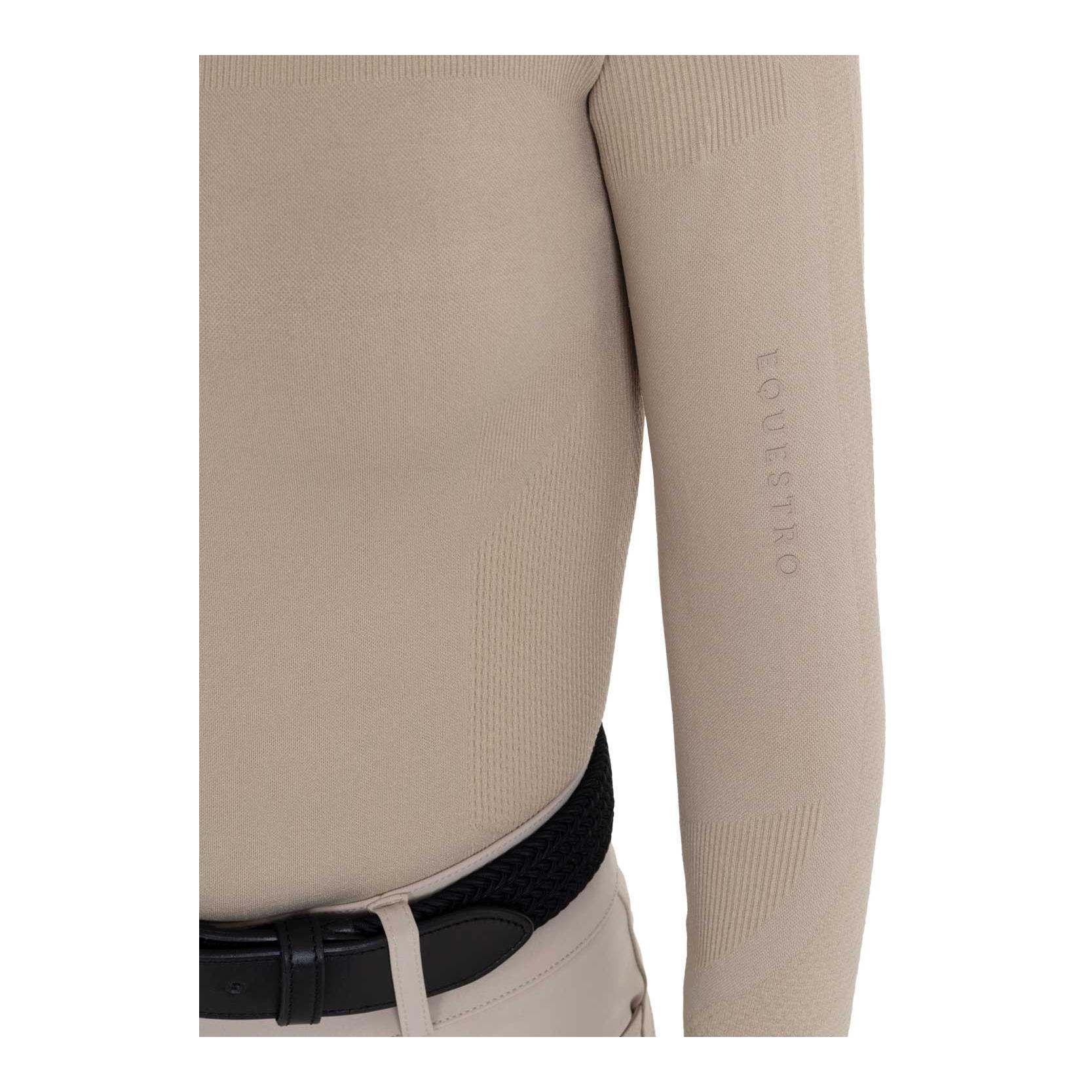 Equestro Maillot d'entraînement manches longues demi-zip femme