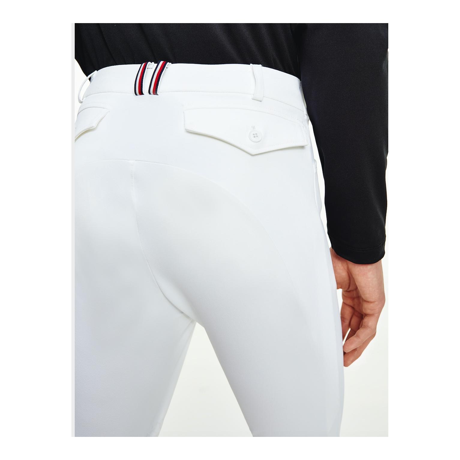 Pantalon d'équitation grip au genou Performance - Th Optic White