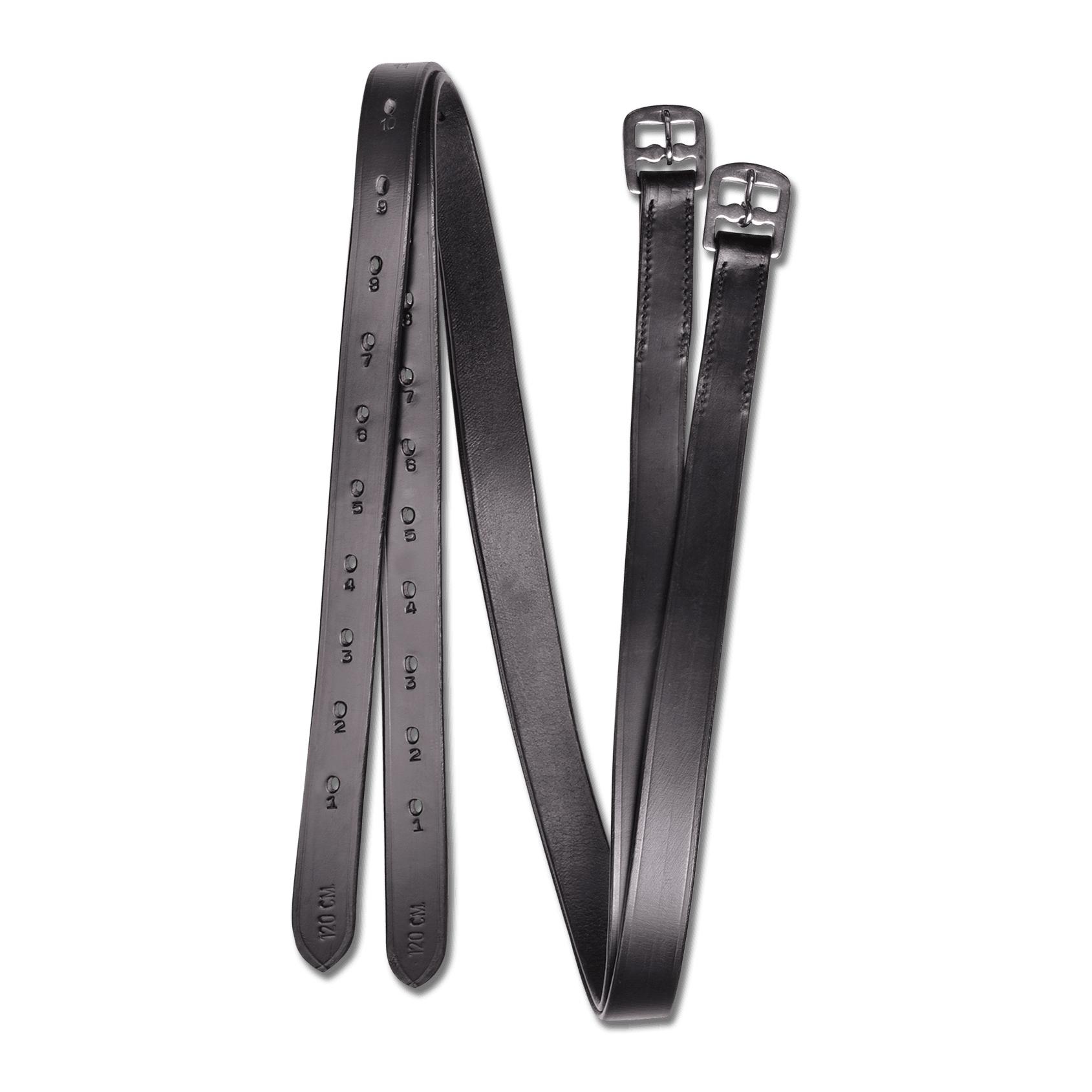 Star Steigbügelriemen Leder 2.5 cm - schwarz