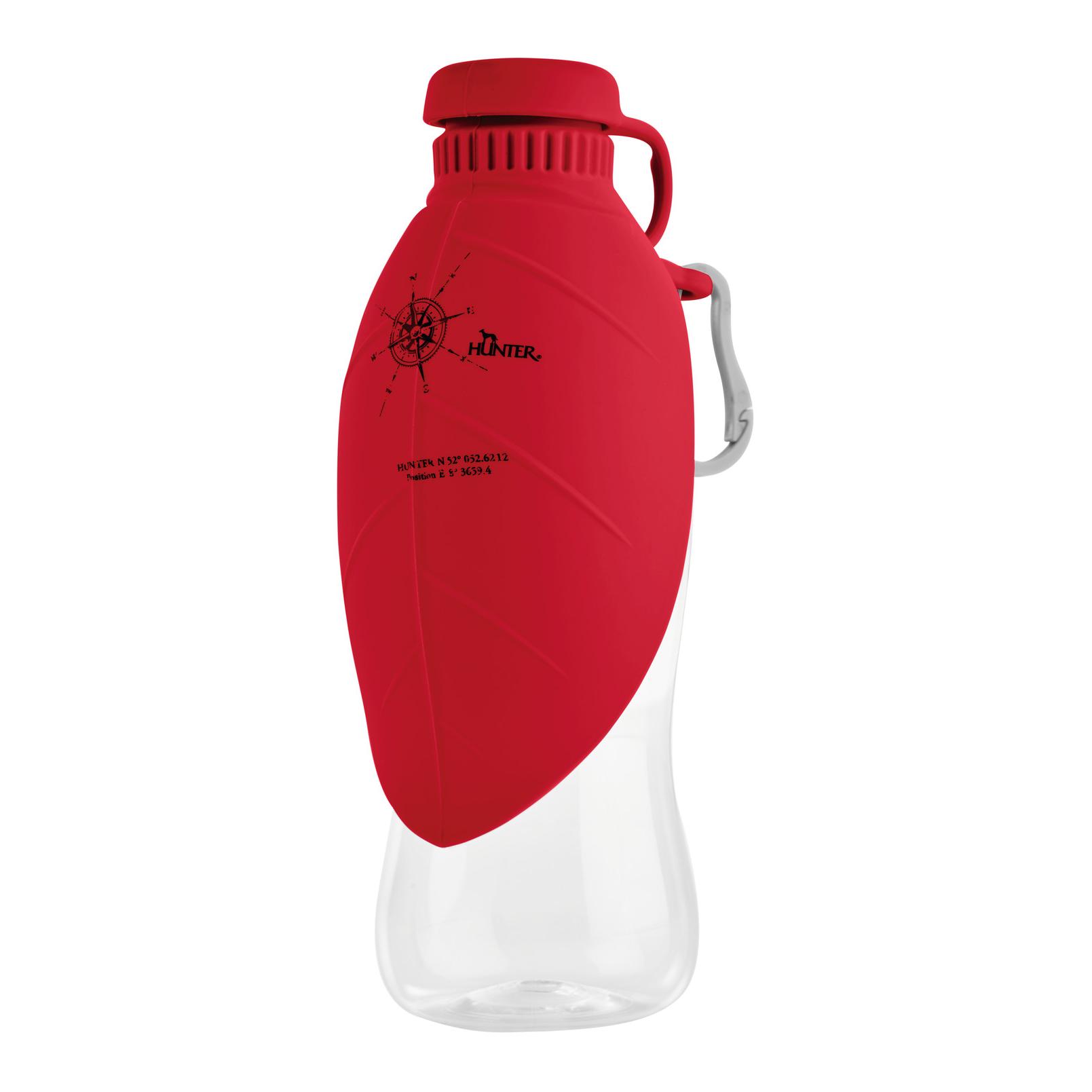 Hunter Outdoor Trinkflasche mit Silikonnapf List - rot