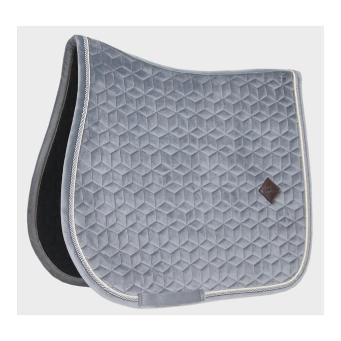Kentucky Schabracke Basic Velvet Samt - grau