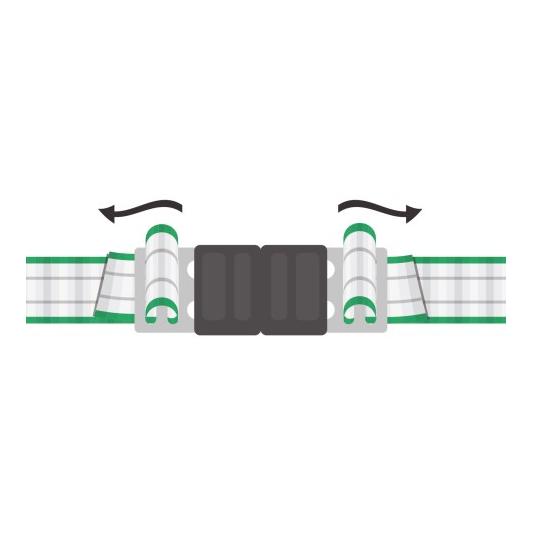 AKO Connecteur de bandes Litzclip® acier inoxydable 5 pièces - bandes de 12.5 mm