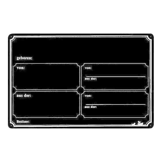 Tableau d'écurie "Neutral" - noir
