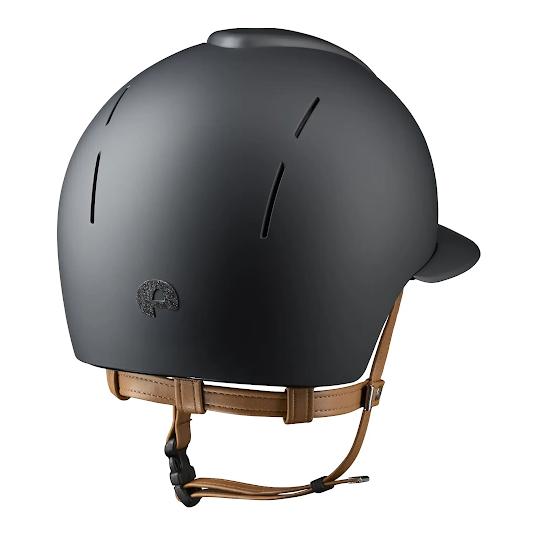 KEP Casque d'équitation Smart Nova Polo - mat / Star / jugulaire beige