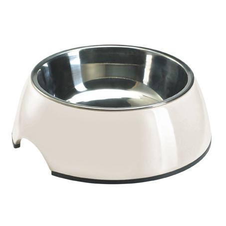Hunter Gamelle en mélamine avec intérieur en inox - blanc