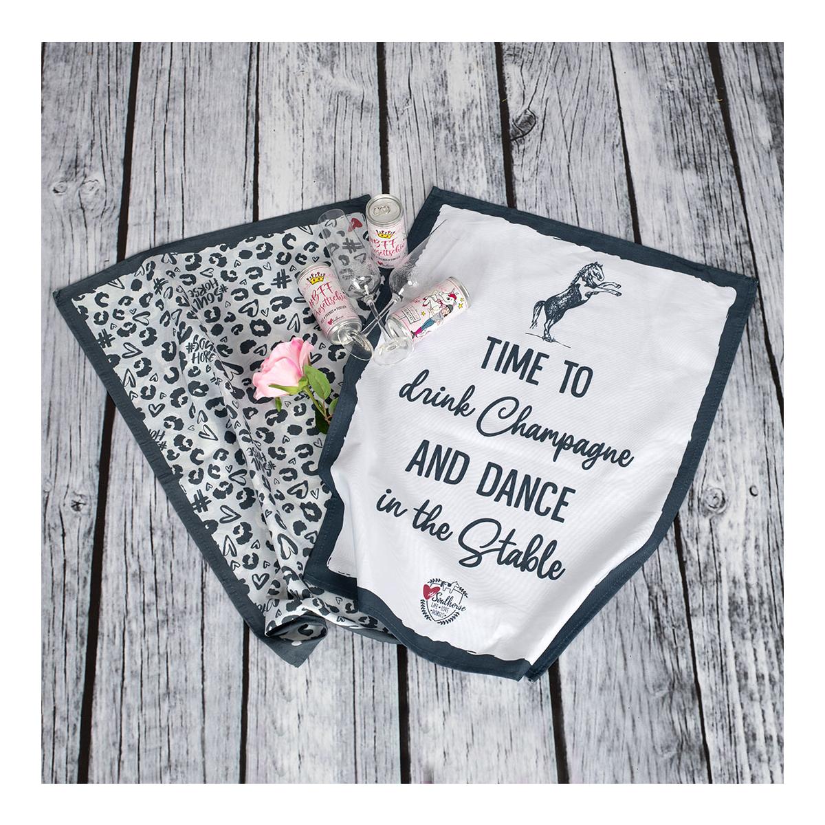 Soulhorse Lot de 2 serviettes "champagne"