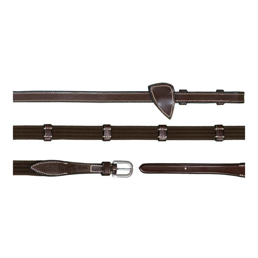 Dy'on Gurtzügel mit 9 Lederschlaufen Working Collection - braun