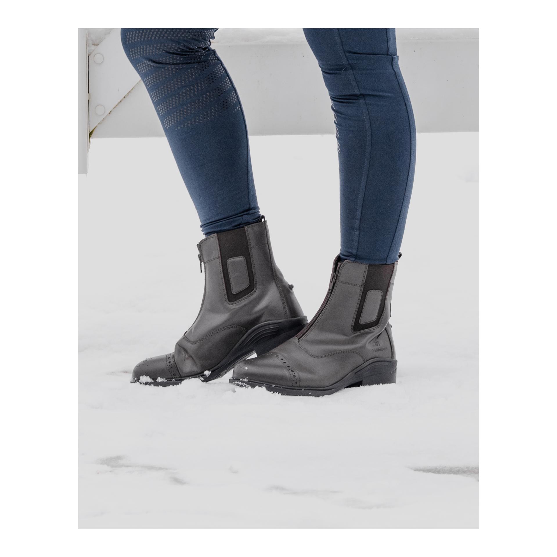 Marengo Reitstiefelette Frontzip Pro Echtleder