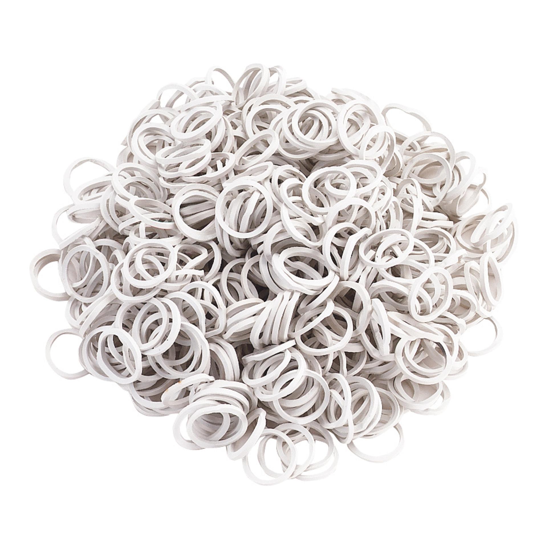 Kerbl Mähnengummi 800 Stück - weiss