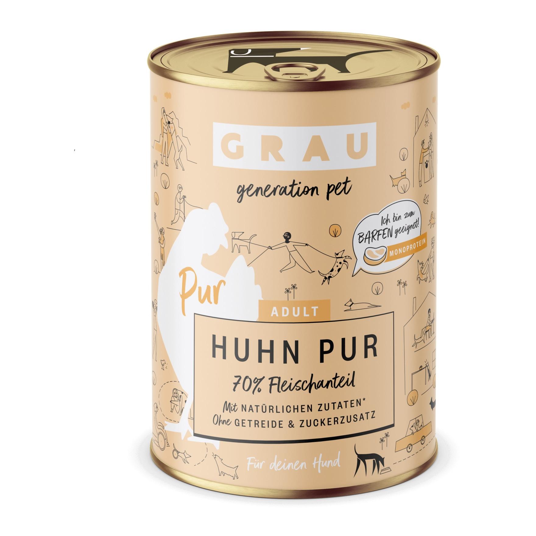 Grau - Generation Pet Nourriture humide Poulet Pur