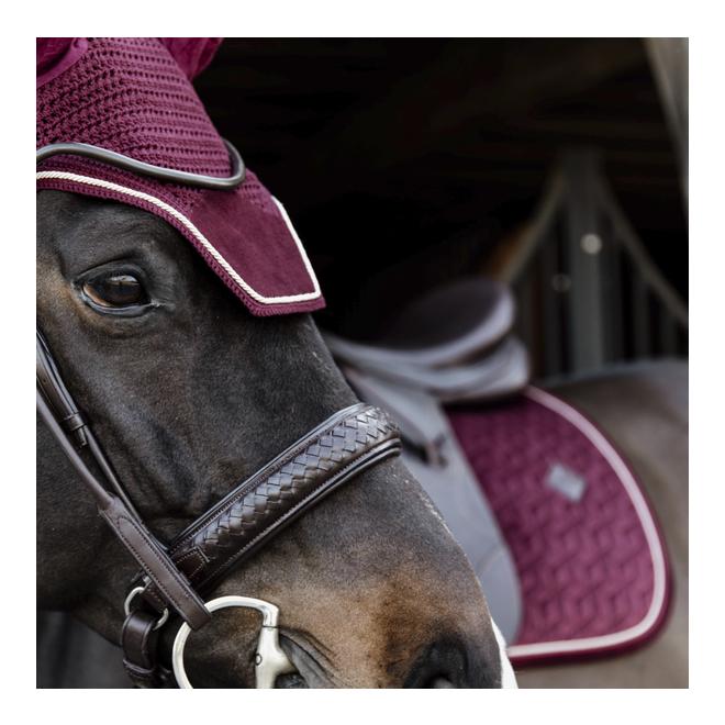 Kentucky Ohrengarn Wellington Velvet samt - bordeaux