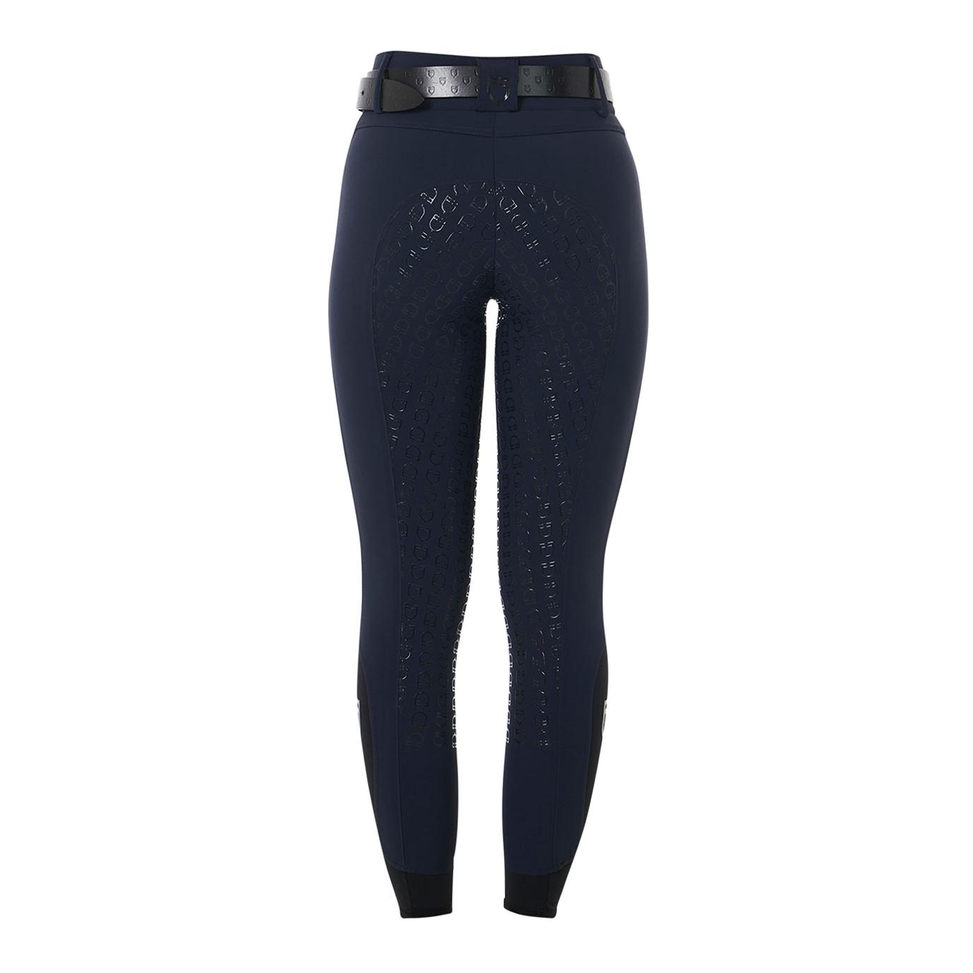 Equestro Culotte d'équitation taille haute à fond intégral pour filles