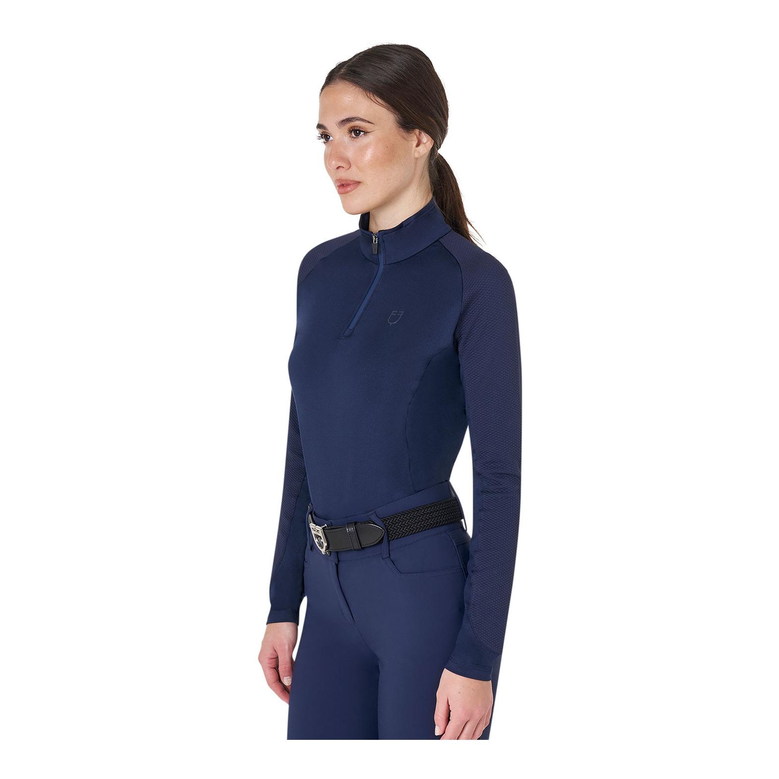 Equestro T-shirt manches longues slim femme