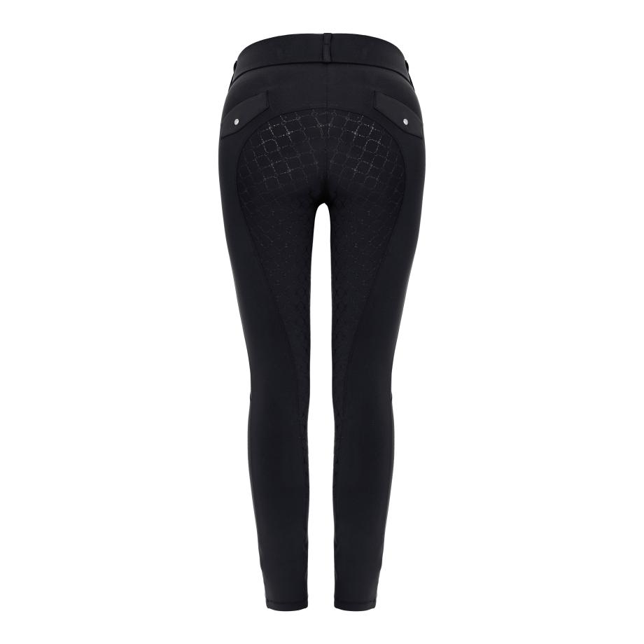 Leggings d'équitation fond intégral Luca Grip RL pour femmes - noir