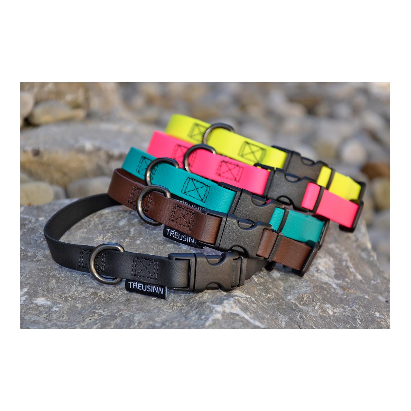 Collier pour chien Biothane STAY - brun chocolat