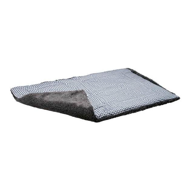 Hunter Couverture pour chien Astana avec fausse fourrure - Karo gris