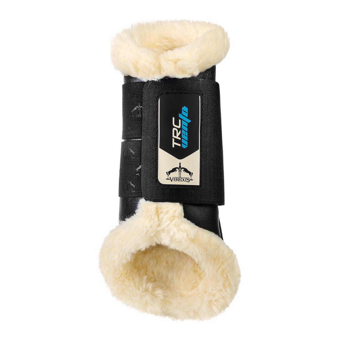 Veredus Arbeitsgamasche KUNSTFELL TRC VENTO Save The Sheep - schwarz