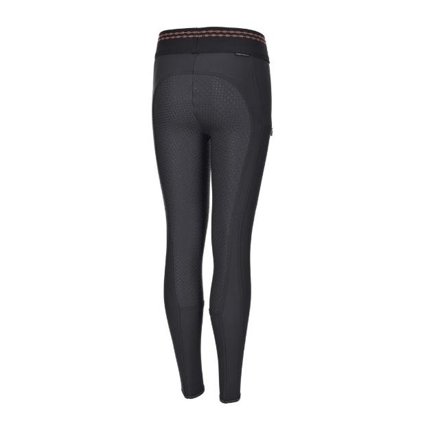 Leggings d’équitation pour enfants Ida Grip Athleisure avec doublure complète - dark shadow