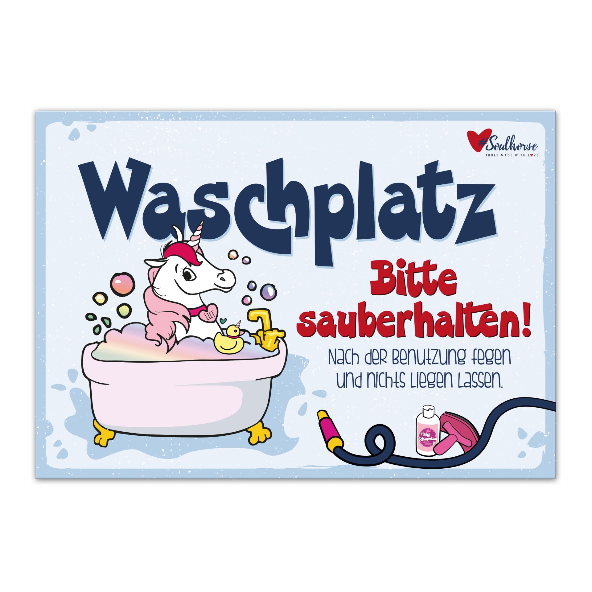 Soulhorse “Waschplatz” Stallschild
