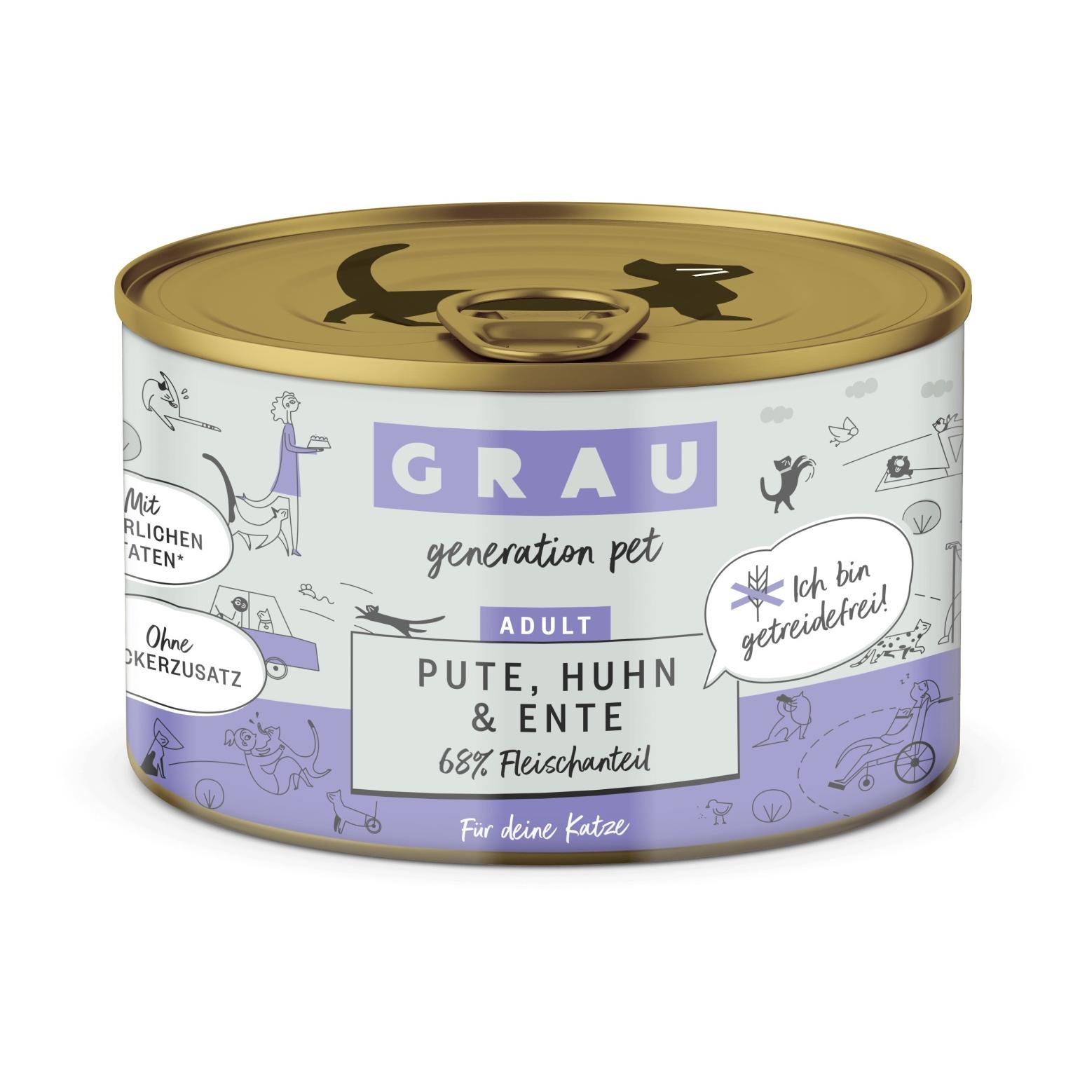 Grau - Generation Pet Nourriture humide dinde, poulet et canard
