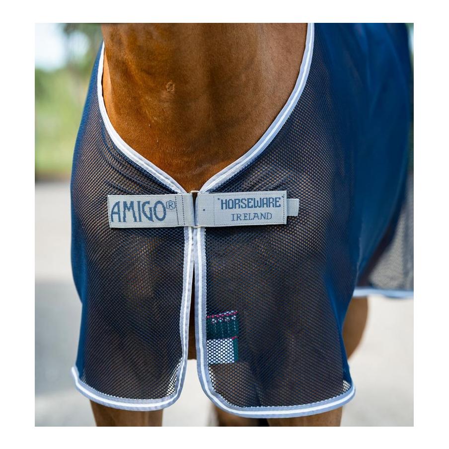 Horseware Couverture anti-mouches Amigo Net Cooler, couverture séchante