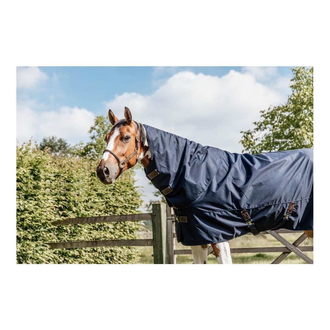 Weidedecke Turnout all weather Quick dry Fleece mit Halsteil 150 Gramm