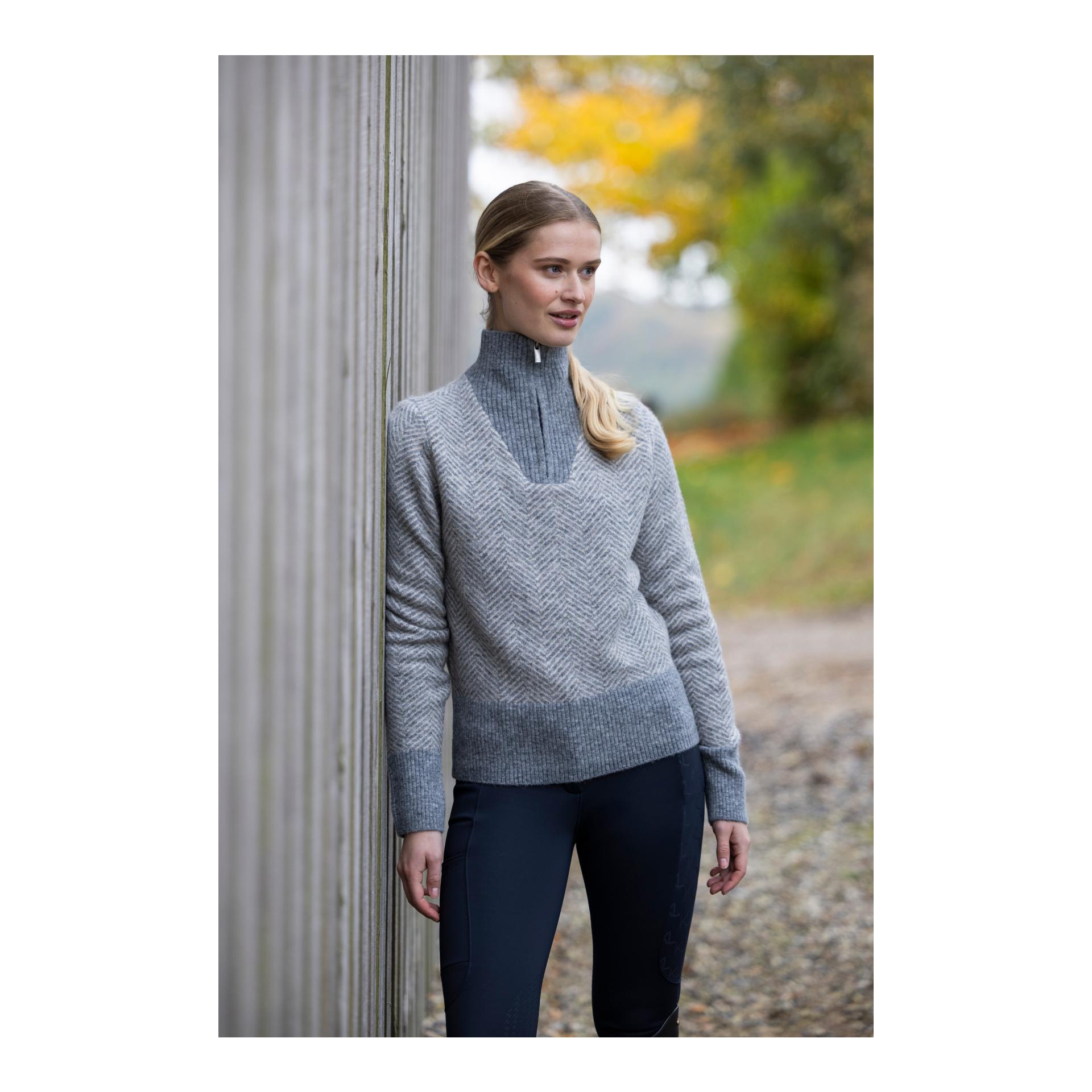 Kingsland Pull en tricot à col zippé femme KLAudrey