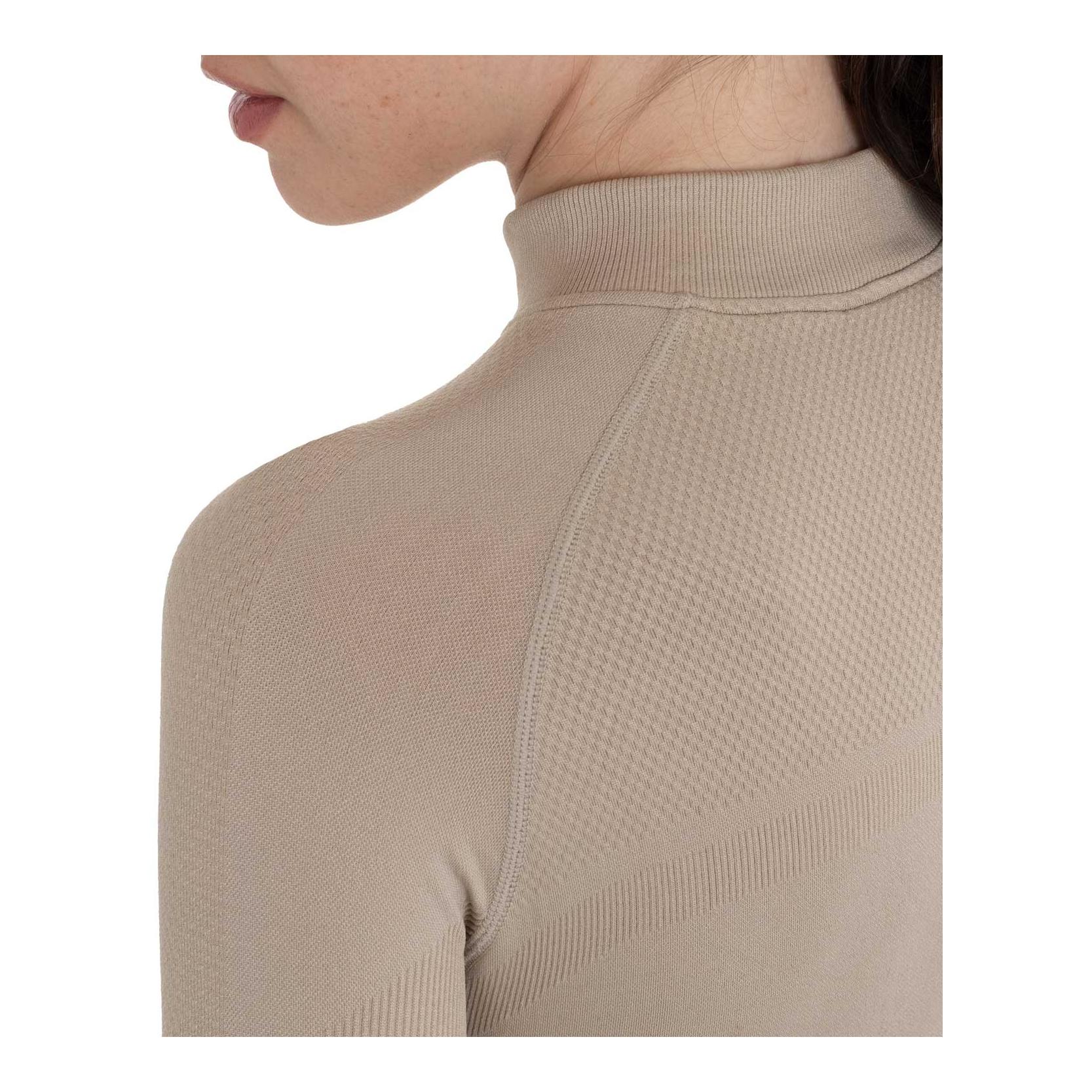 Equestro Maillot d'entraînement manches longues demi-zip femme