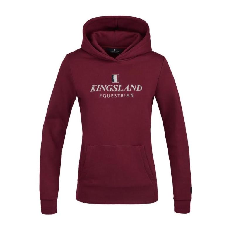 Kingsland Pull à capuche Classic pour enfants – bordeaux